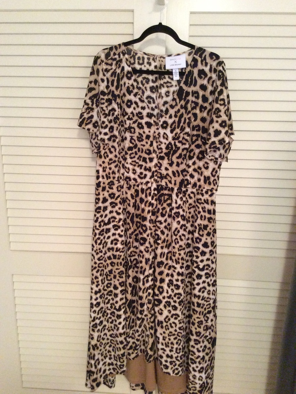 Lane Bryant Beauticurve Leopard Animal Print Dress size 18